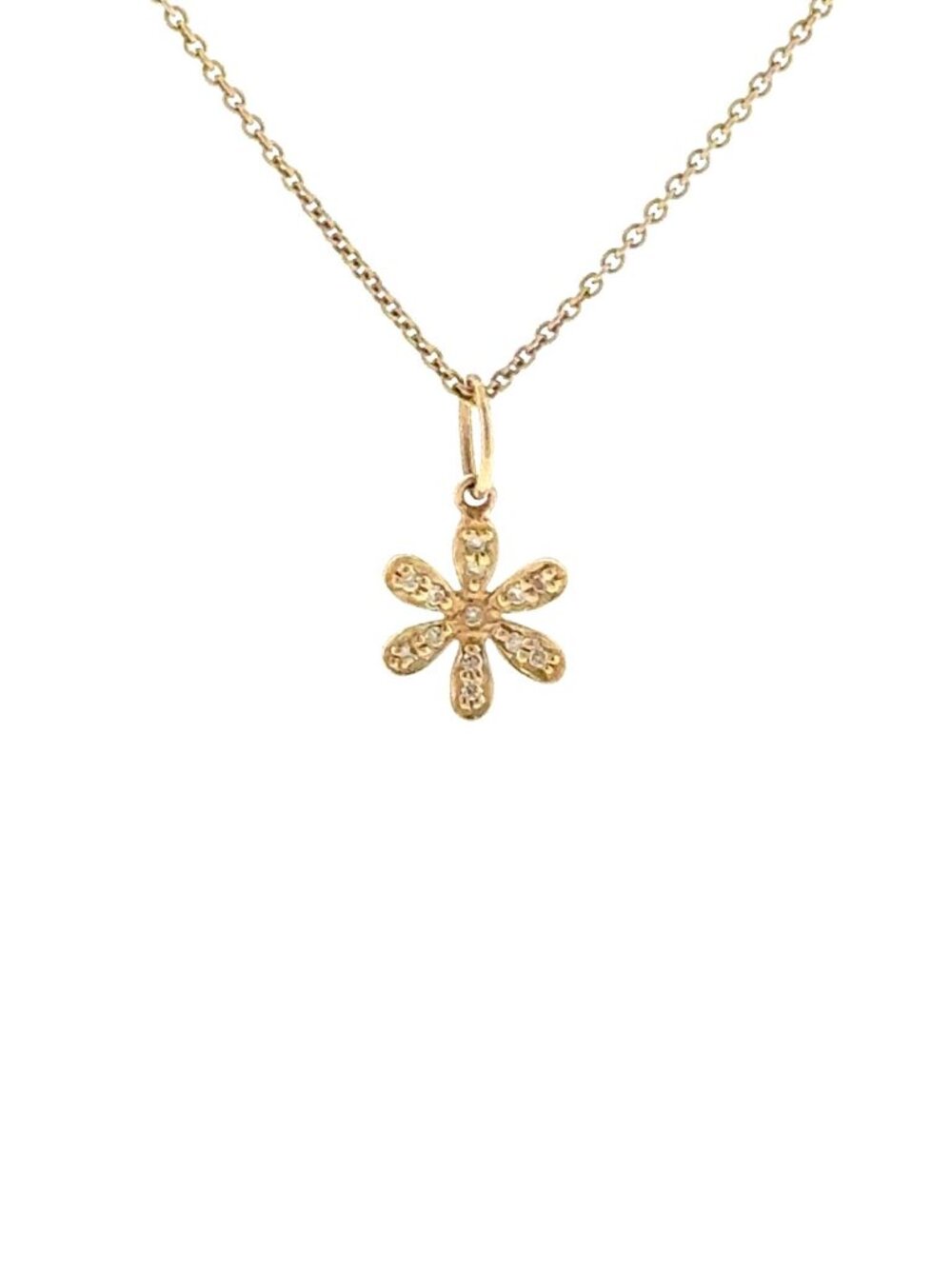 Sydney Evan Diamond Flower Pendant 0.06ctw 14K YG Metal
